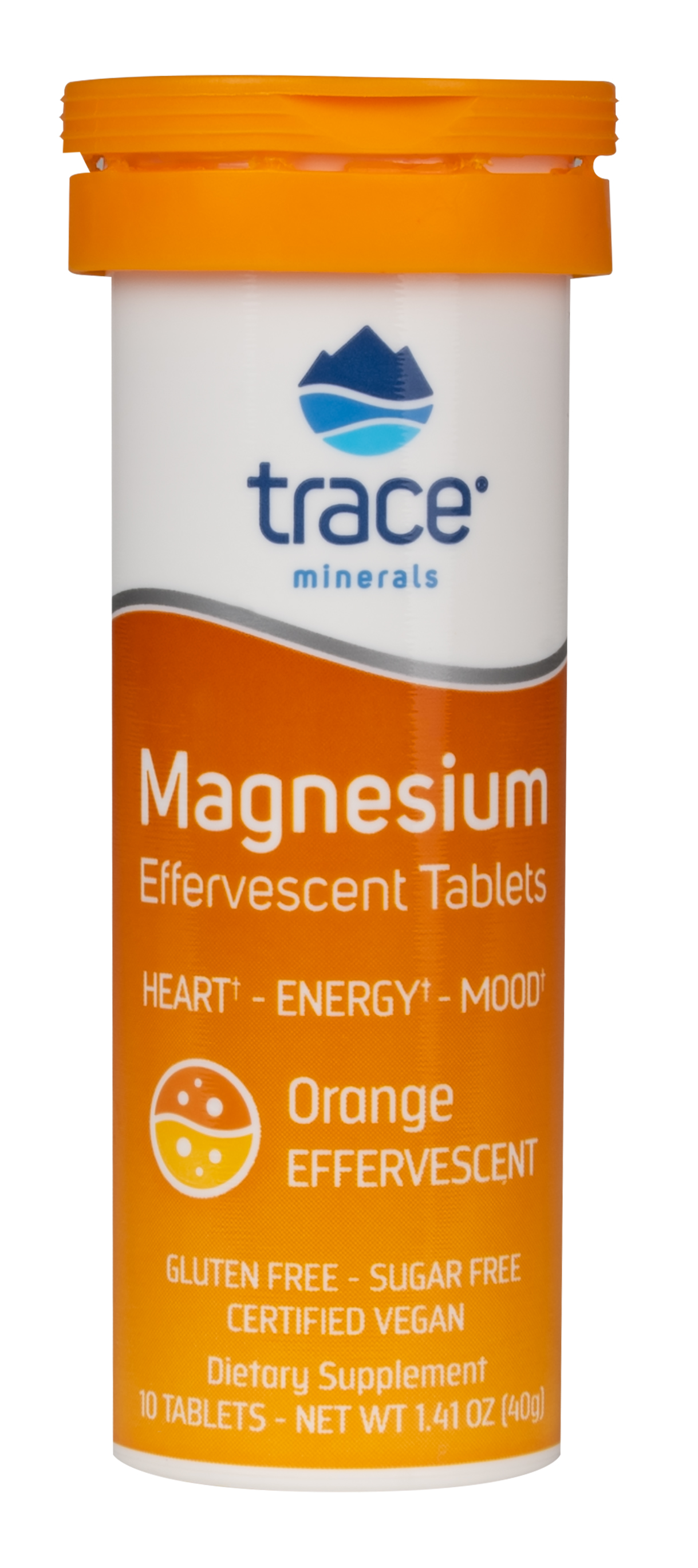 Trace Minerals Magnesíum freyðitöflur #appelsínubragð