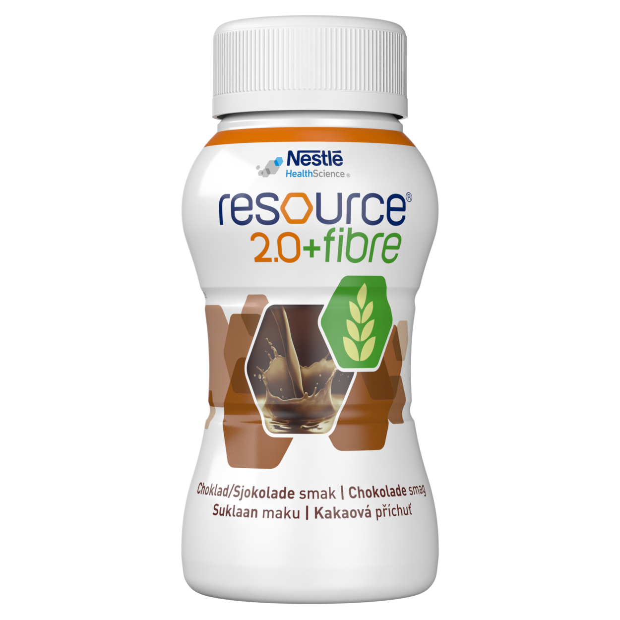 Resource 2.0 + trefjar súkkulaðibragð 4 x 200 ml.