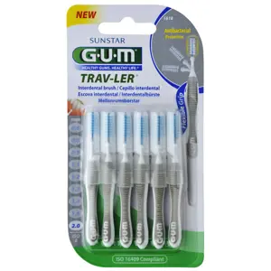 GUM millitannbursti grár 2.0 mm - 6 stk.