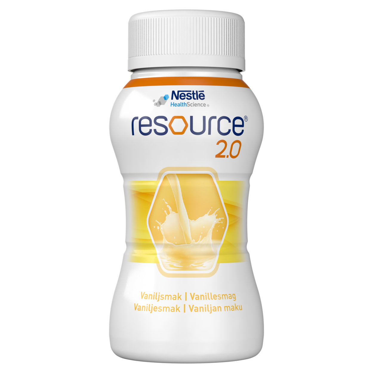 Resource 2.0 án trefja vanillubragð 4 x 200 ml.