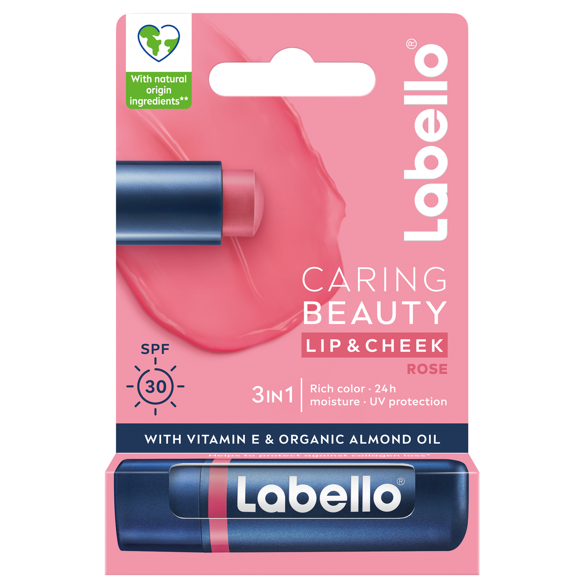 Labello Caring Beauty Lip & Cheek SPF30 #Rose