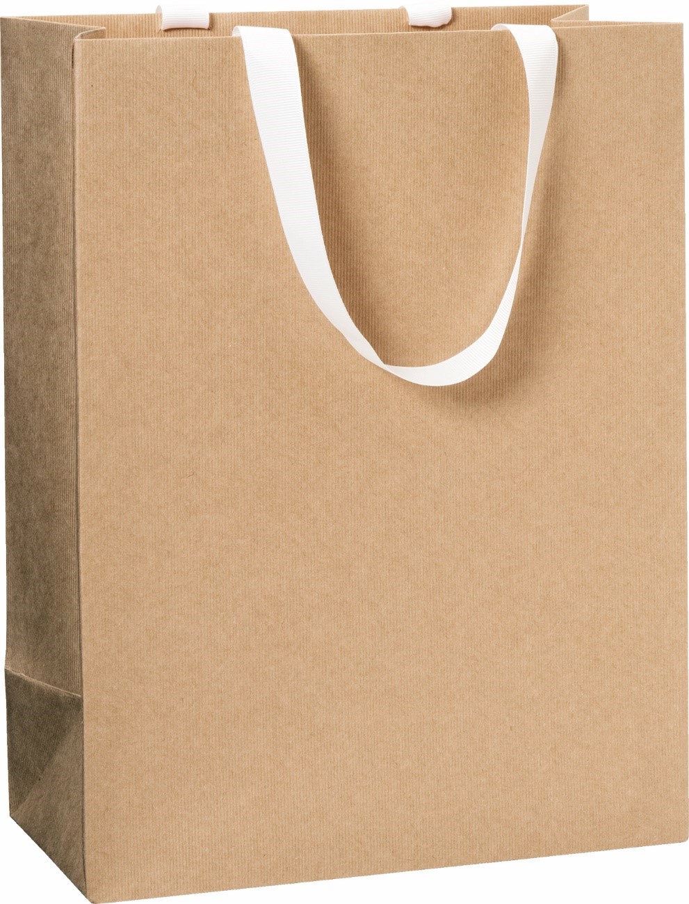 Gjafapoki með silkiböndum lítill #brúnn