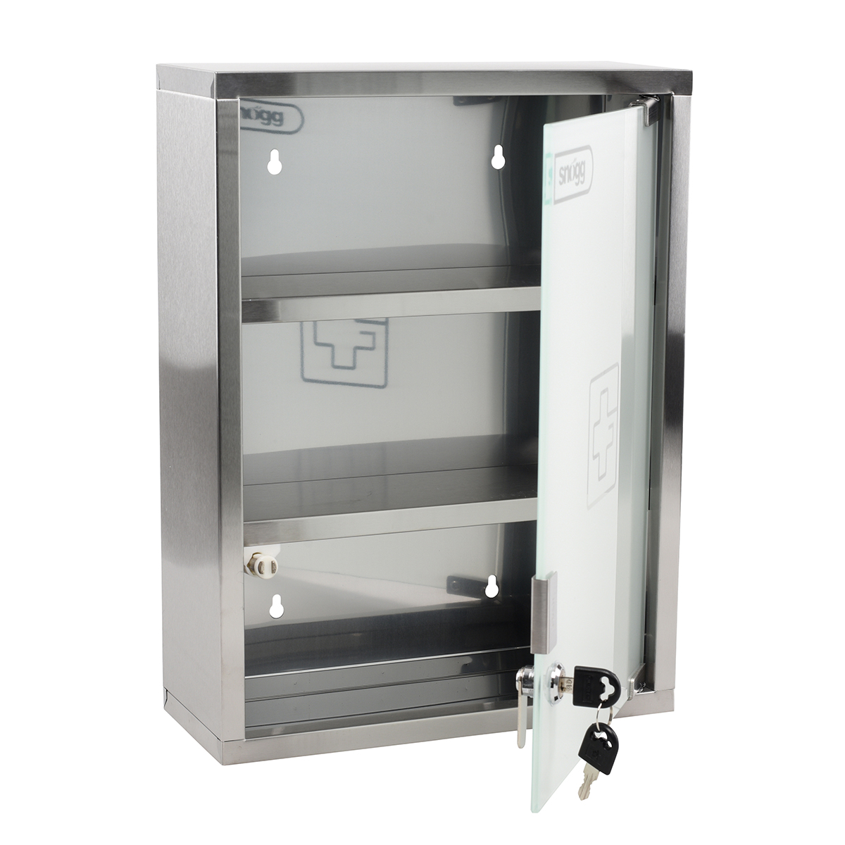 Snögg lyfjaskápur Frost glerhurð með tveimur lyklum (2)