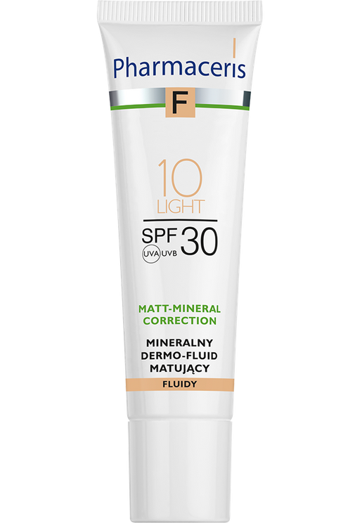 Pharmaceris F Mattifying dermo-foundation SPF30, 30 ml.  #Light 01