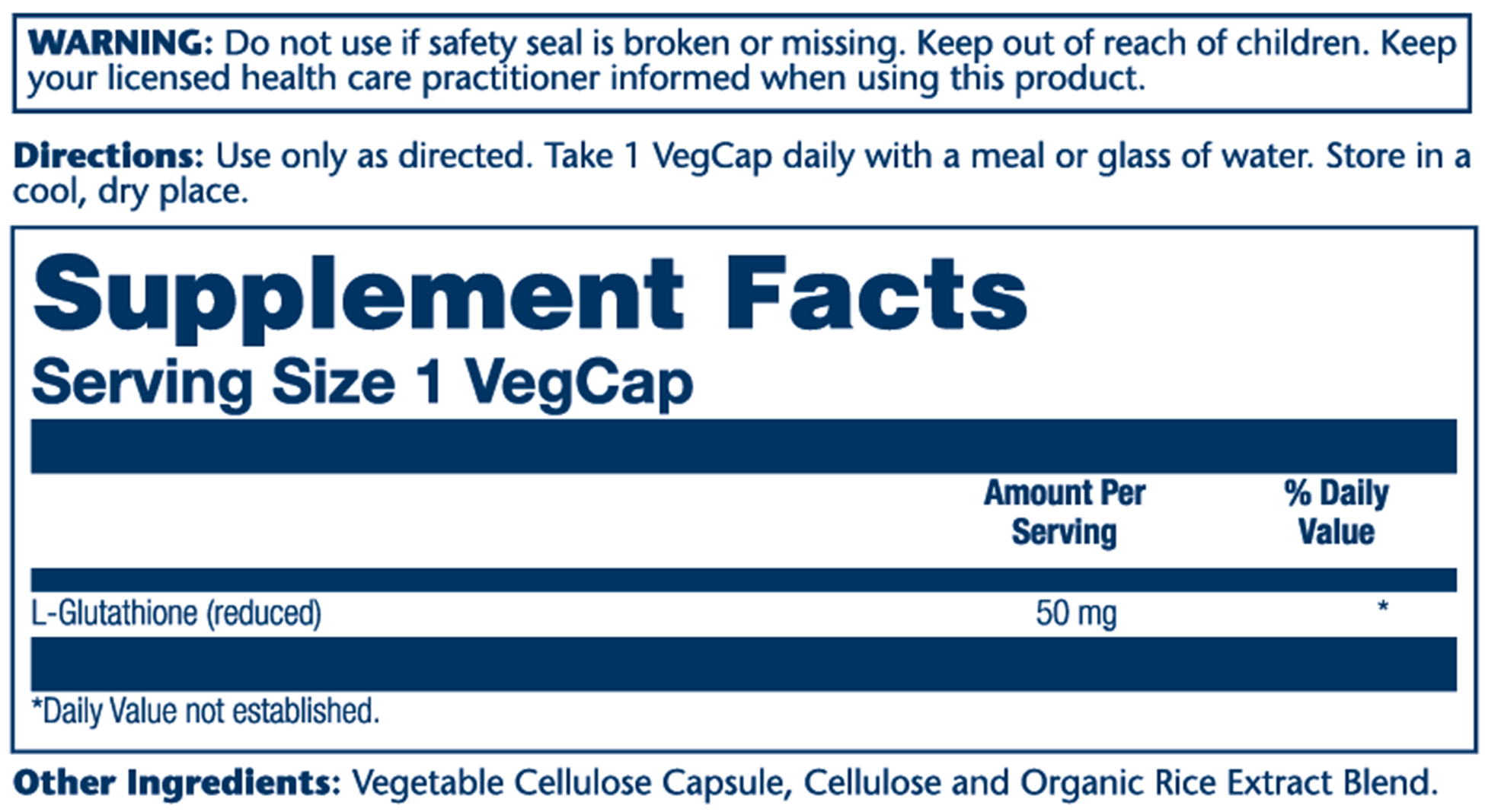 Solaray L-Glutathione 50mg 60 hylki (1)