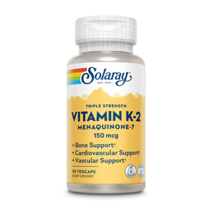 Solaray K-2 Menaquinone 150 mcg, 30 hylki