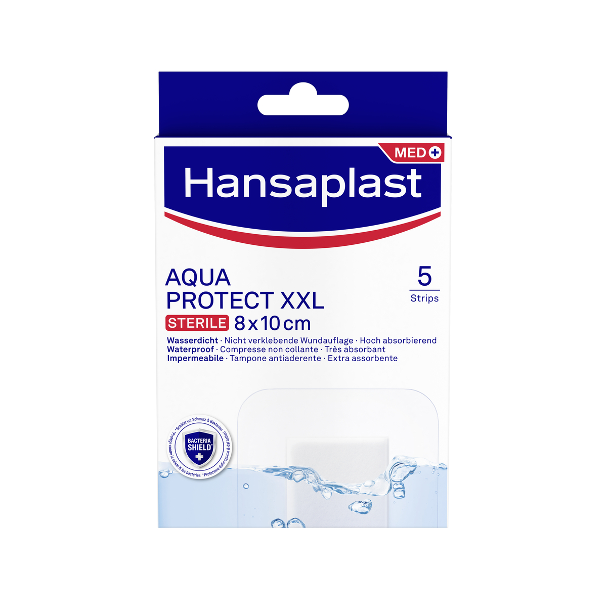 Hansaplast Aqua Protect XXL grisja 8x10 cm. 5 stk.