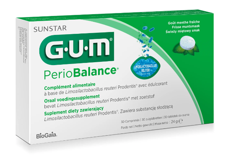 GUM PerioBalance, góðgerlar fyrir munn 30 töflur