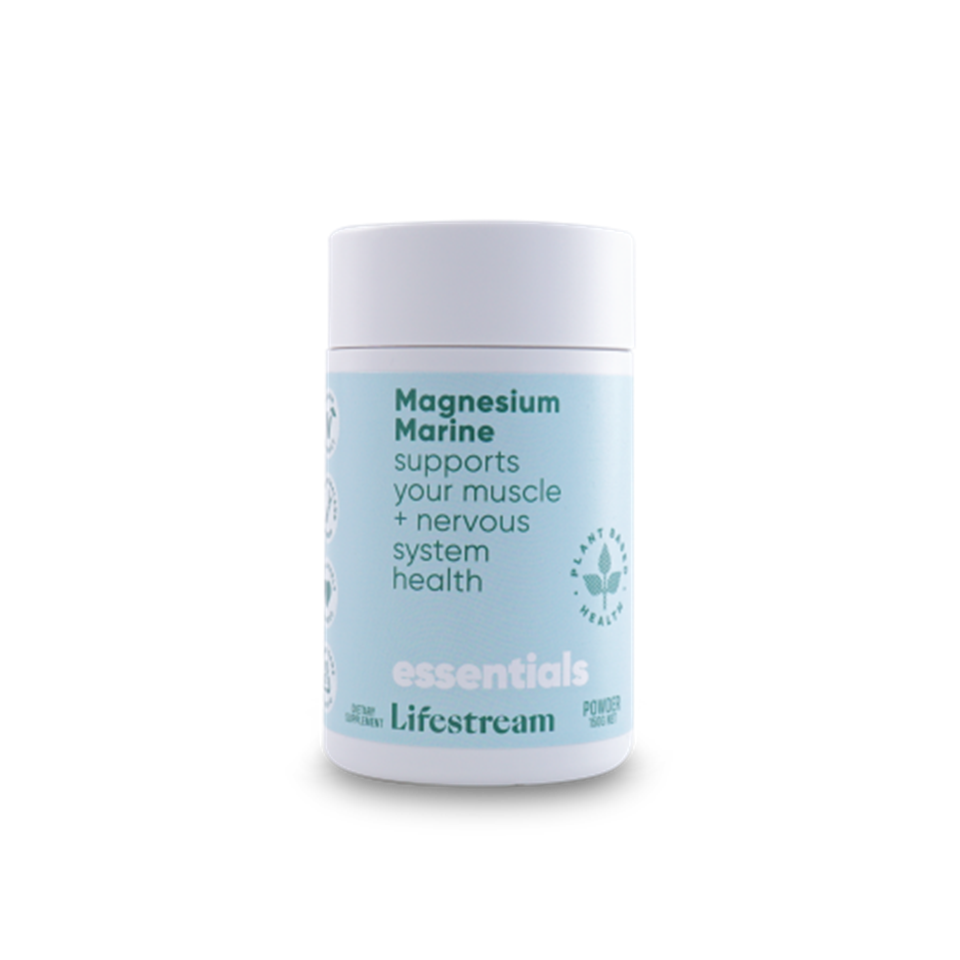 Lifestream Natural Magnesium, þörungamagnesíum, duft 150 gr.
