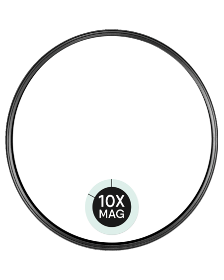 QVS Spegill 10x stækkun