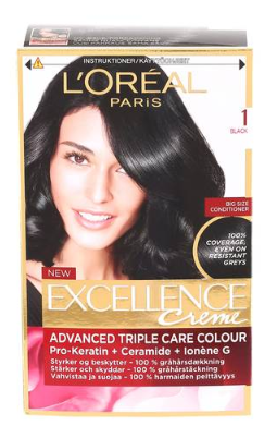 L'Oreal Excellence hárlitur nr. 1 #Svartur