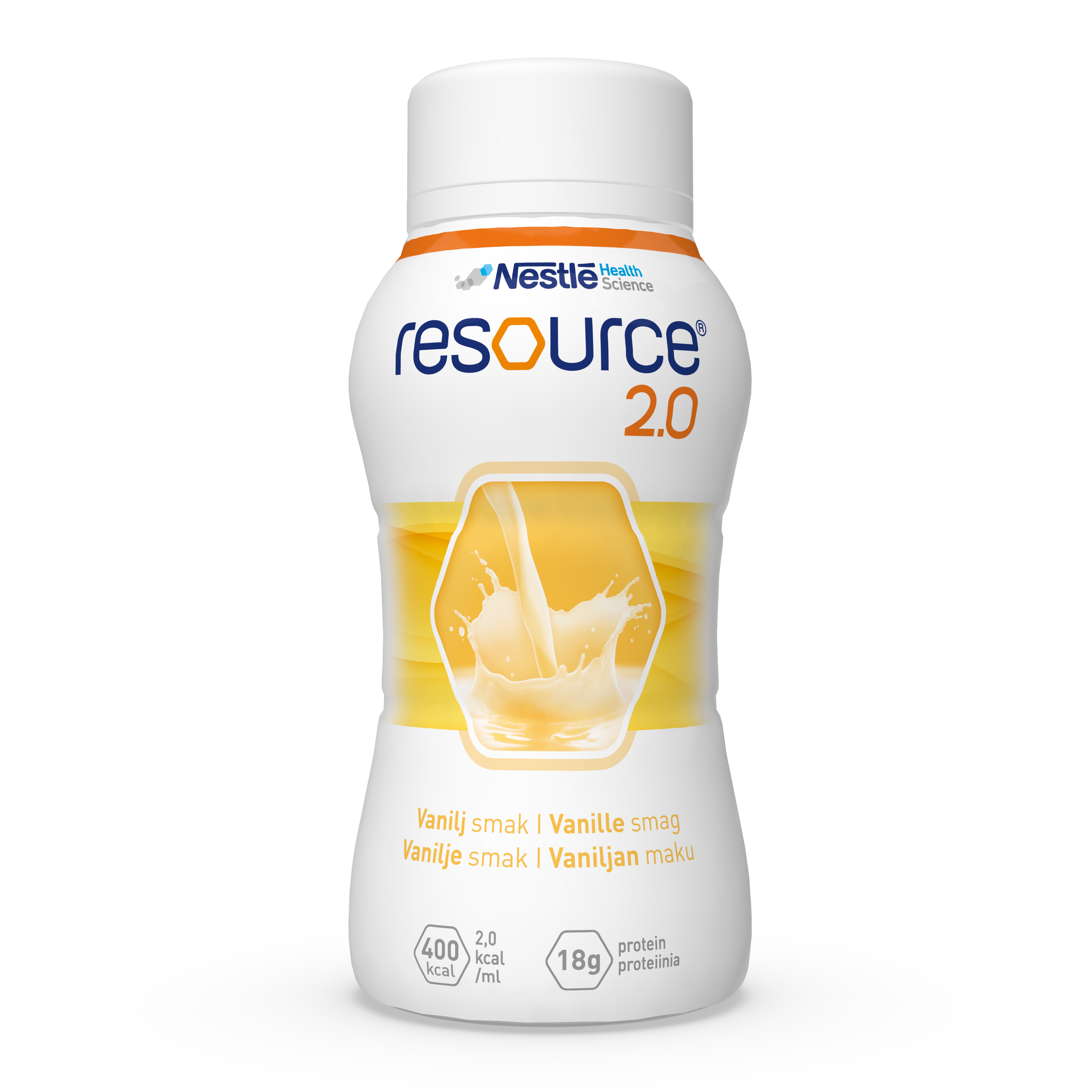 Resource 2.0 án trefja vanillubragð 4 x 200 ml. (1)