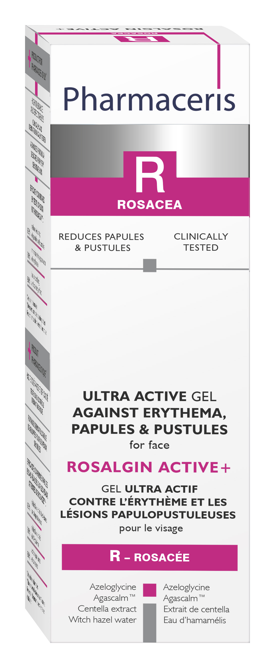 Pharmaceris R Rosalgin Active+ gel gegn rósroða fyrir andlit 30 ml. (1)