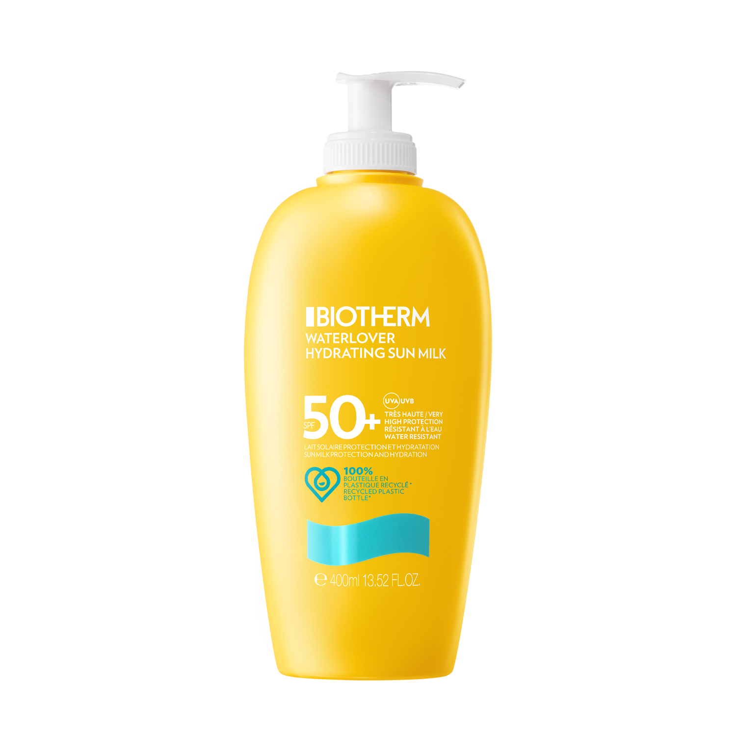 Biotherm Waterlover Sun Milk SPF50, 400 ml.