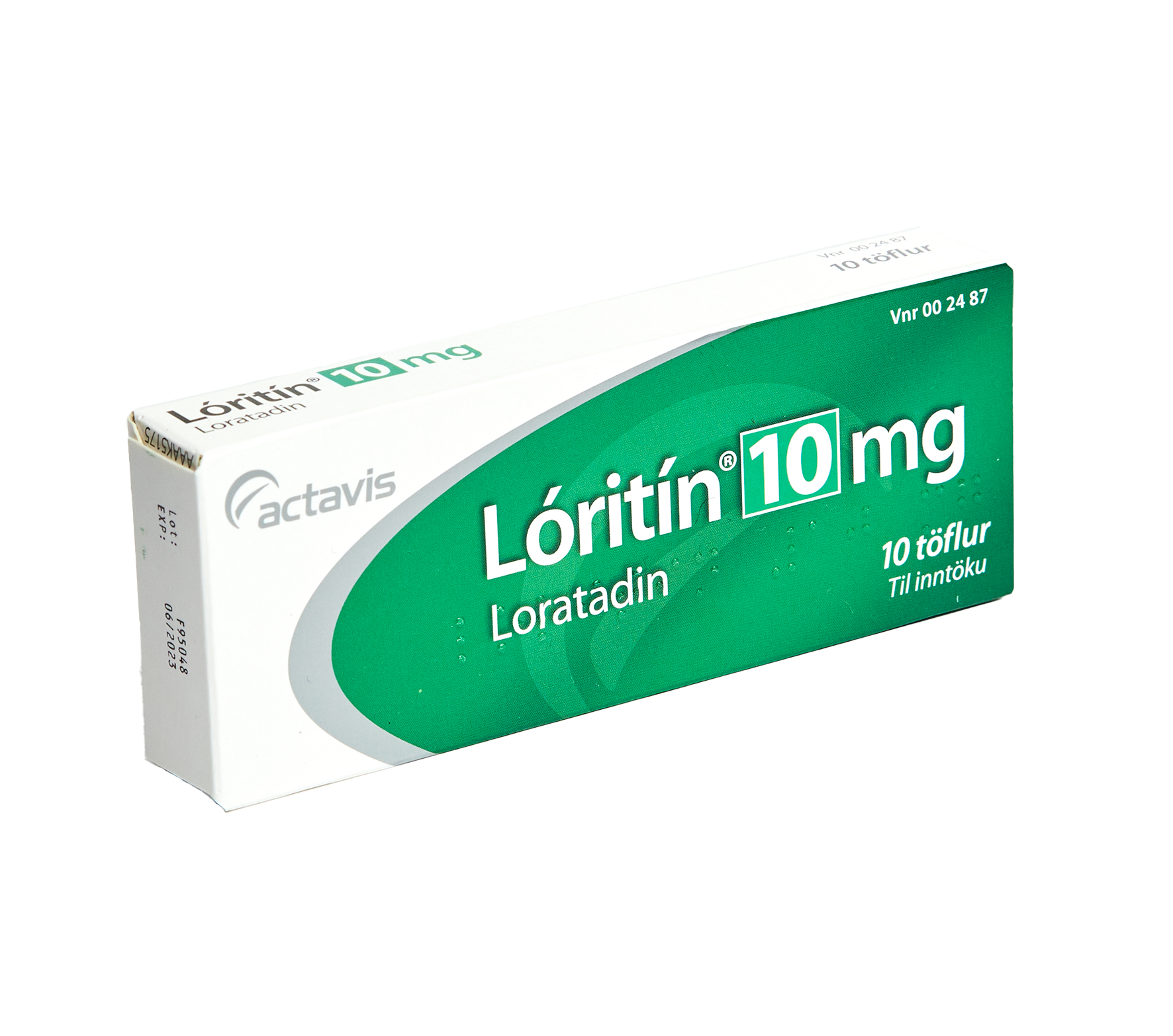 002487 Lóritín Tafla 10 Mg 10 Stk