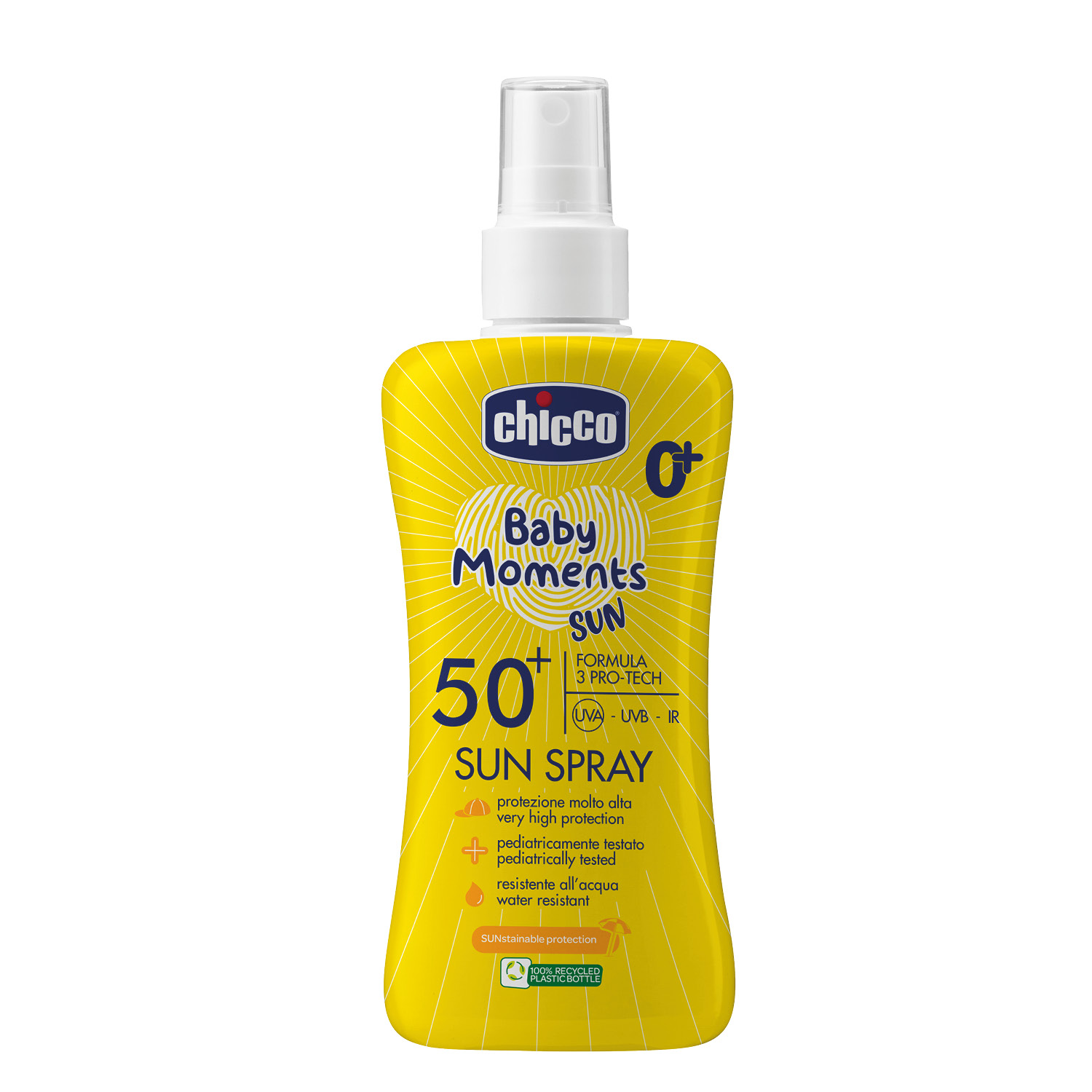 Chicco Baby Moments sólarvörn spray SPF50+