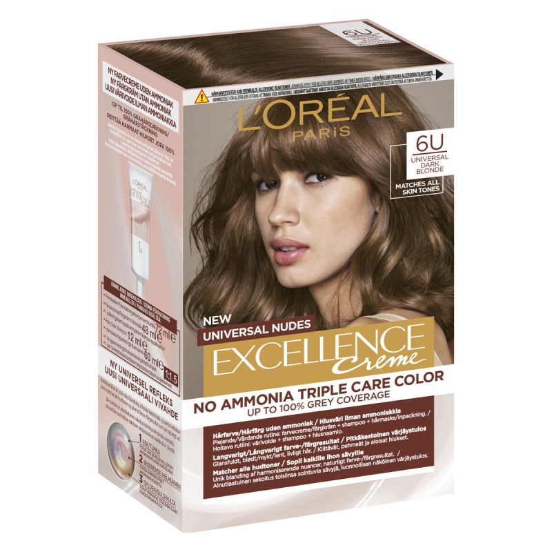 L'Oreal Paris Excellence Creme Universal Nude 6U #Dark Blonde