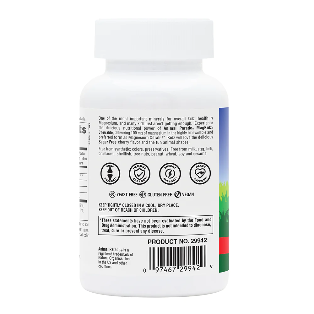 Animal Parade MagKids Magnesíum 90 tuggutöflur #sykurlaust (2)