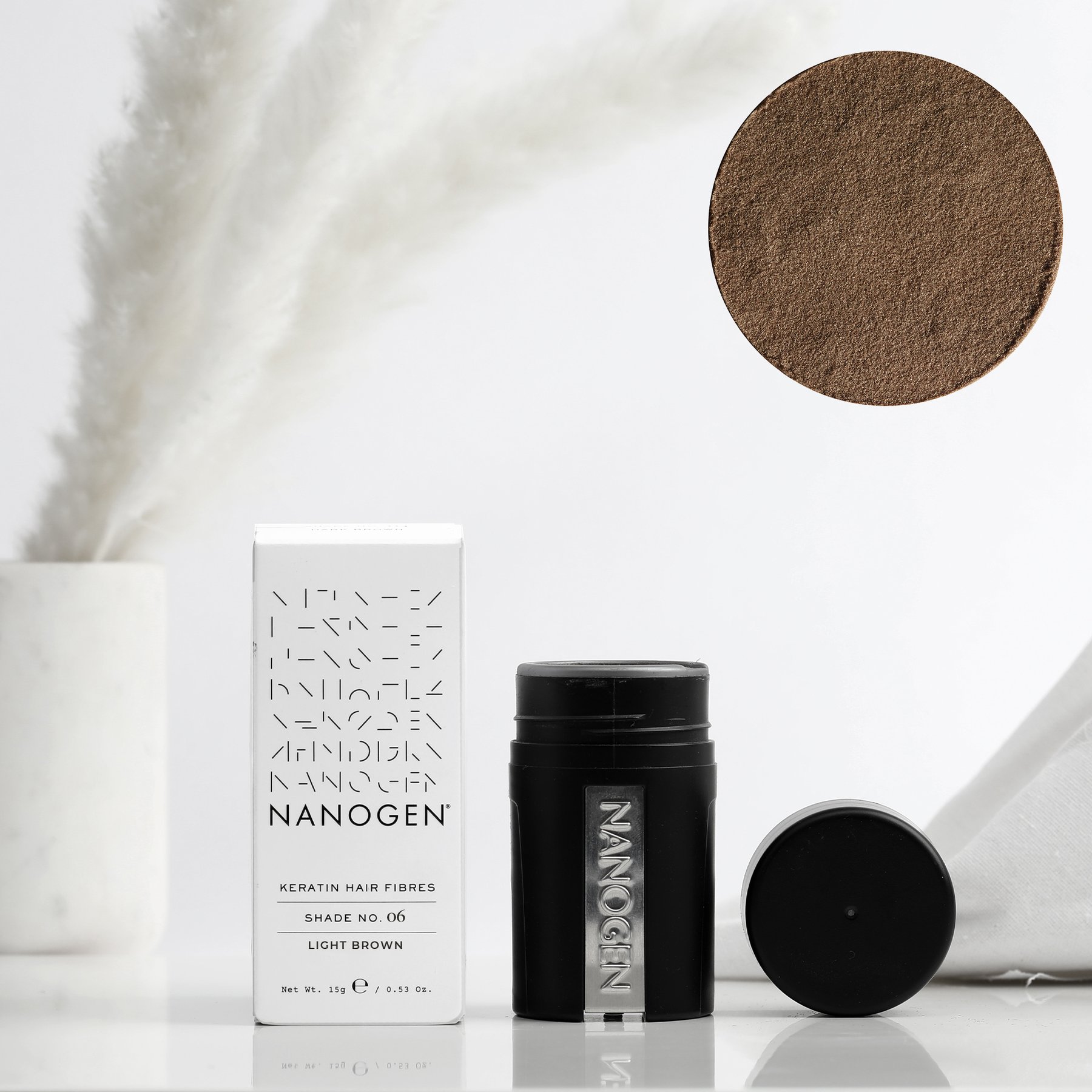 Nanogen Hair Thickening Fibres #Light brown 15 gr.