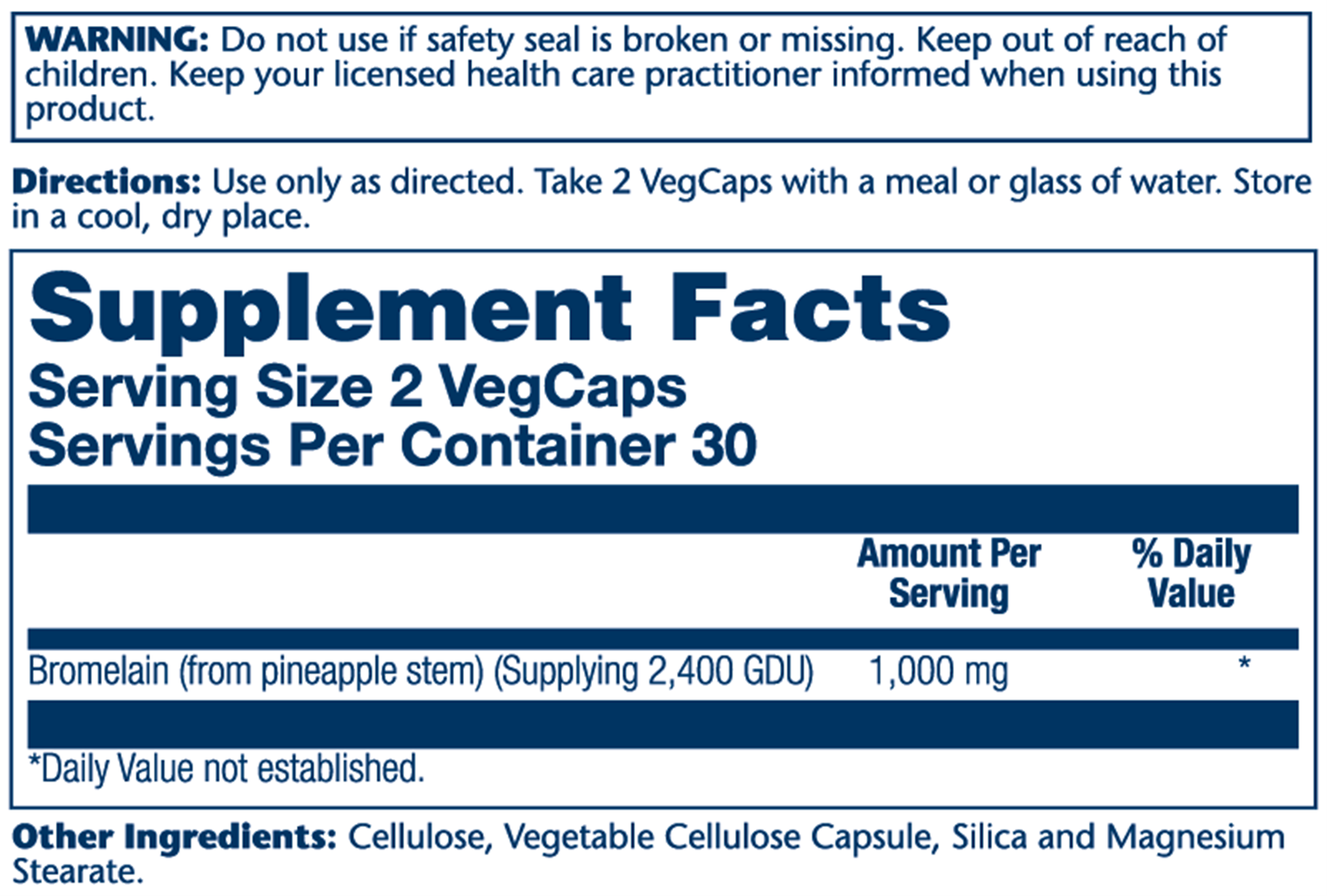 Solaray Bromelain 1000mg 60 hylki (1)