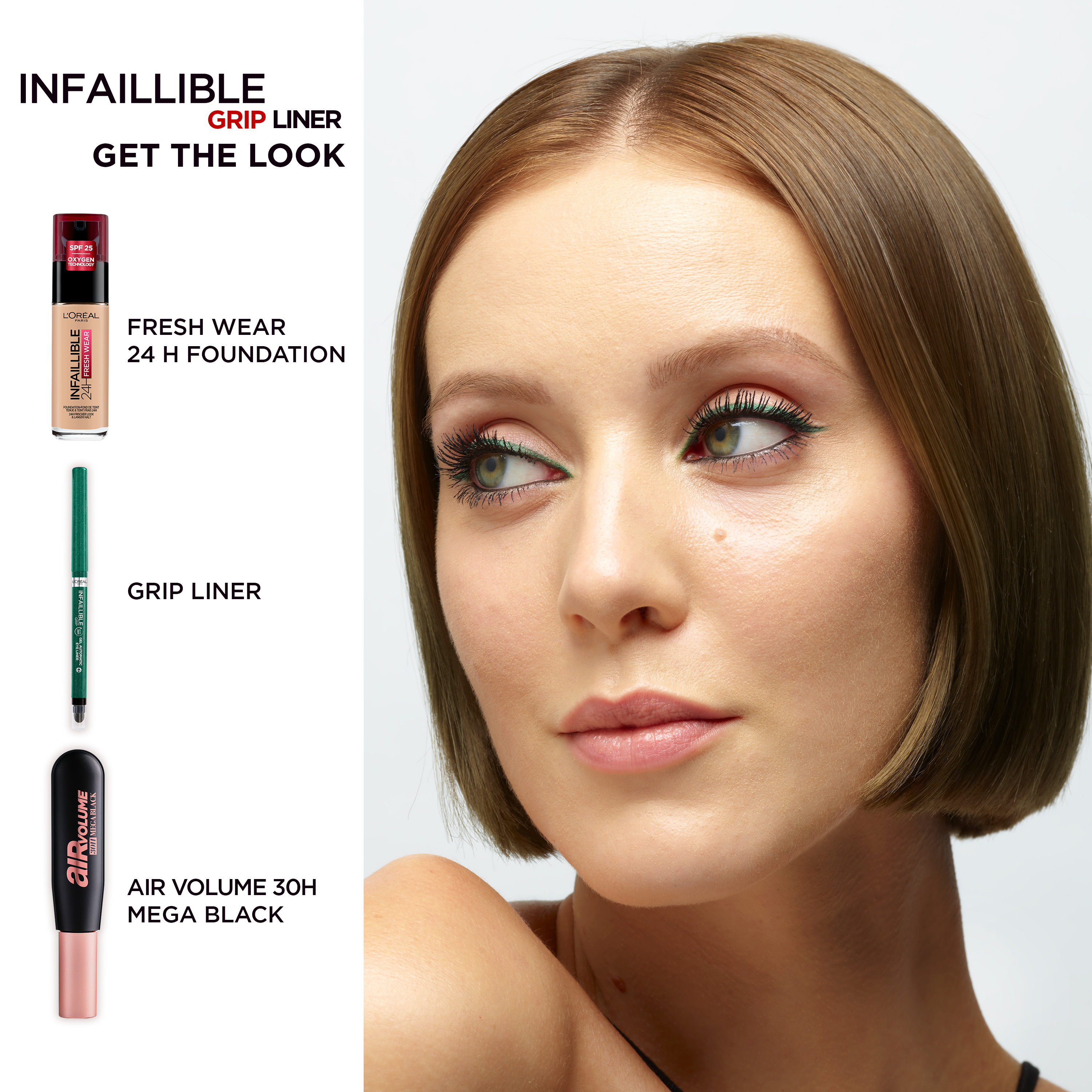 L'Oreal Infaillible Gel Grip Eyeliner #07 Turquoise Faux Fur (4)