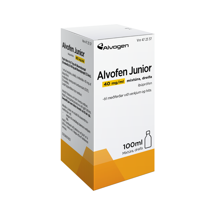 Alvofer Alvofen Junior, mixtúra 40 mg/ml 100 ml | Lyfja