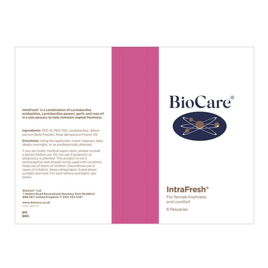 BioCare IntraFresh vaginal - stílar fyrir leggöng 6 stk. (2)