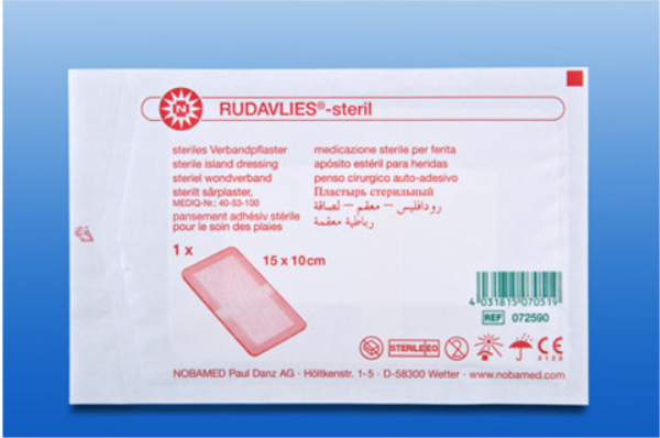 Rudavlies steril grisjuplástur 15x10cm, 1 stk. (1)