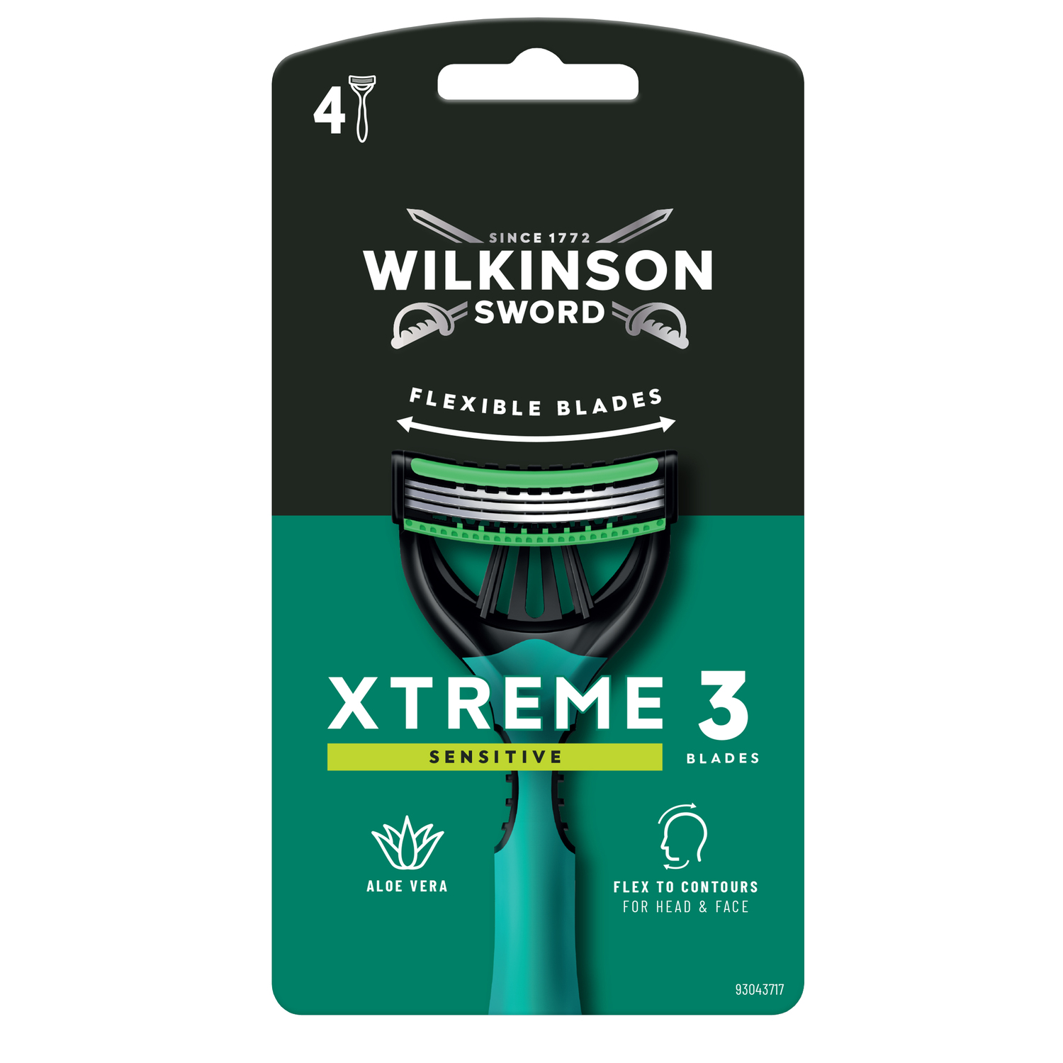 Wilkinson Xtreme3 Sensitive rakvél 4 stk.