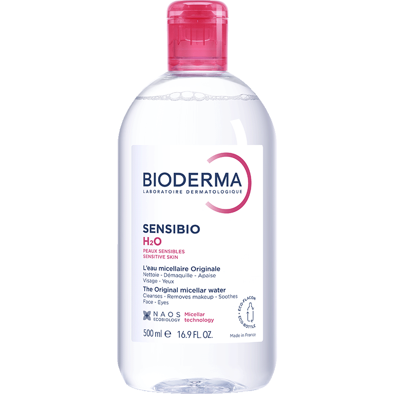 Bioderma SENSIBIO H2O andlits-og farðahreinsir 500 ml.