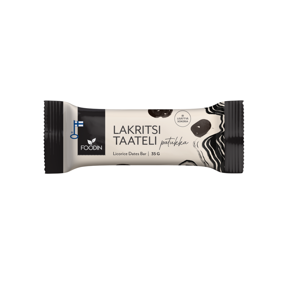 Foodin Licorice date bar 35 gr.