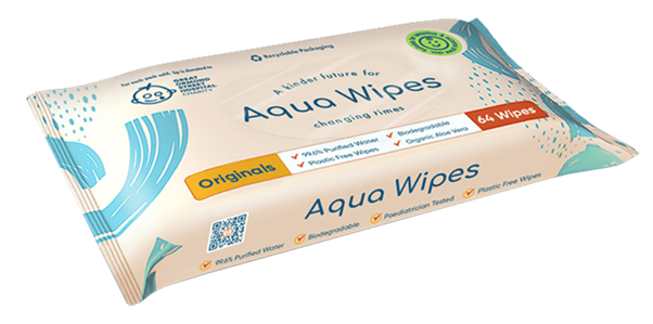 Aqua Wipes blautþurrkur 64 stk.