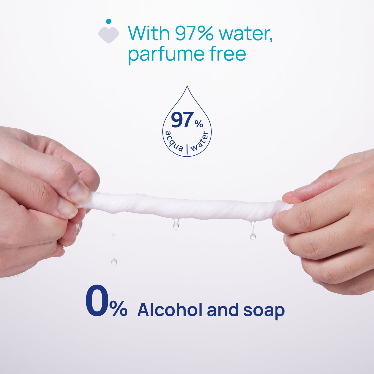 Chicco Baby blautklútar 60 stk. (3)