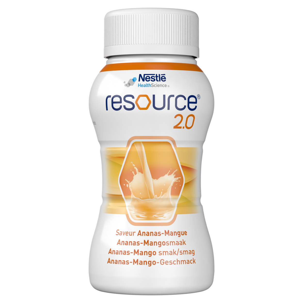 Resource 2.0 án trefja ananas-og mangóbragð 4 x 200 ml.