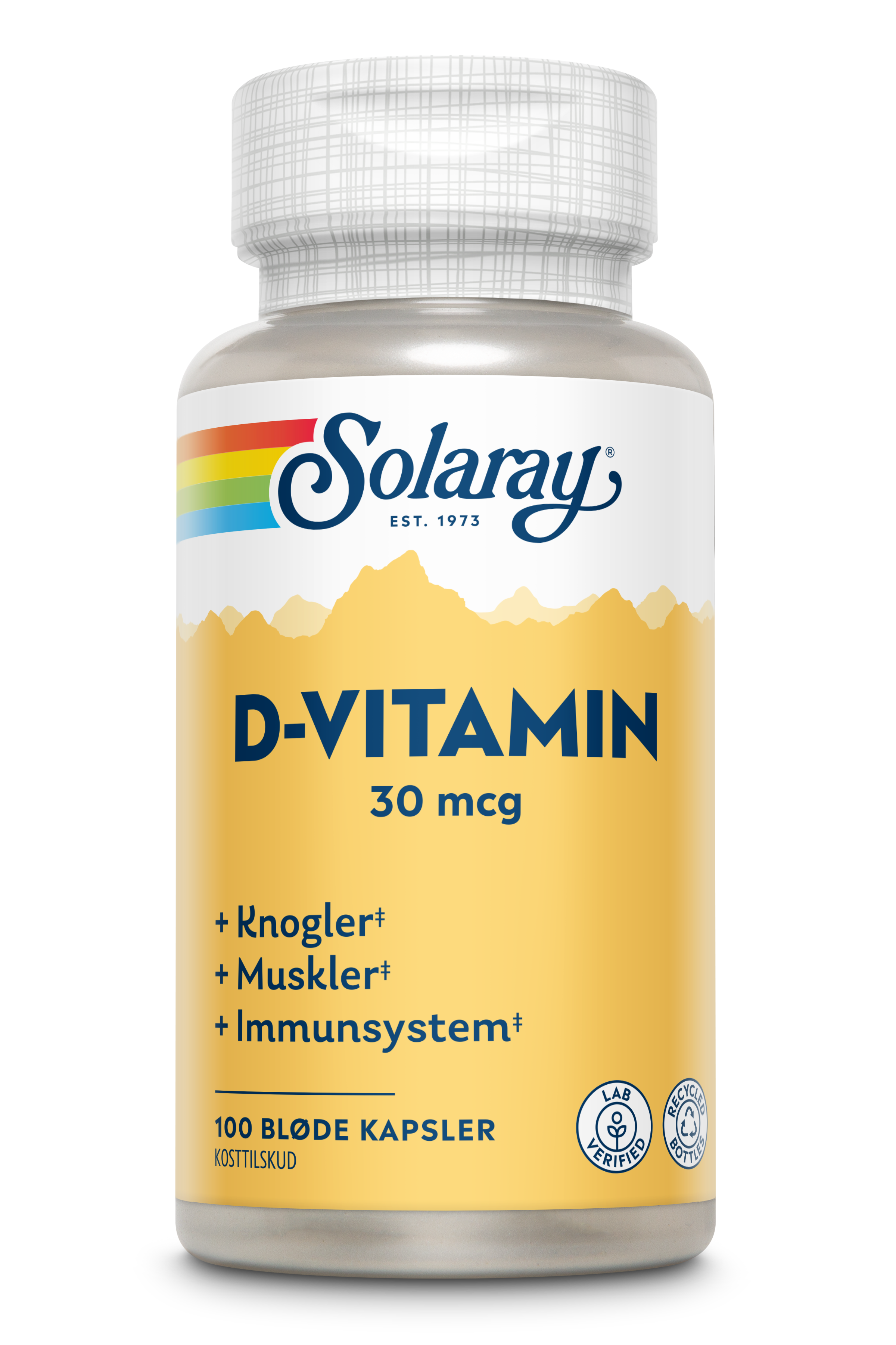 Solaray D-vítamín 30 mcg 1200iu 100 hylki