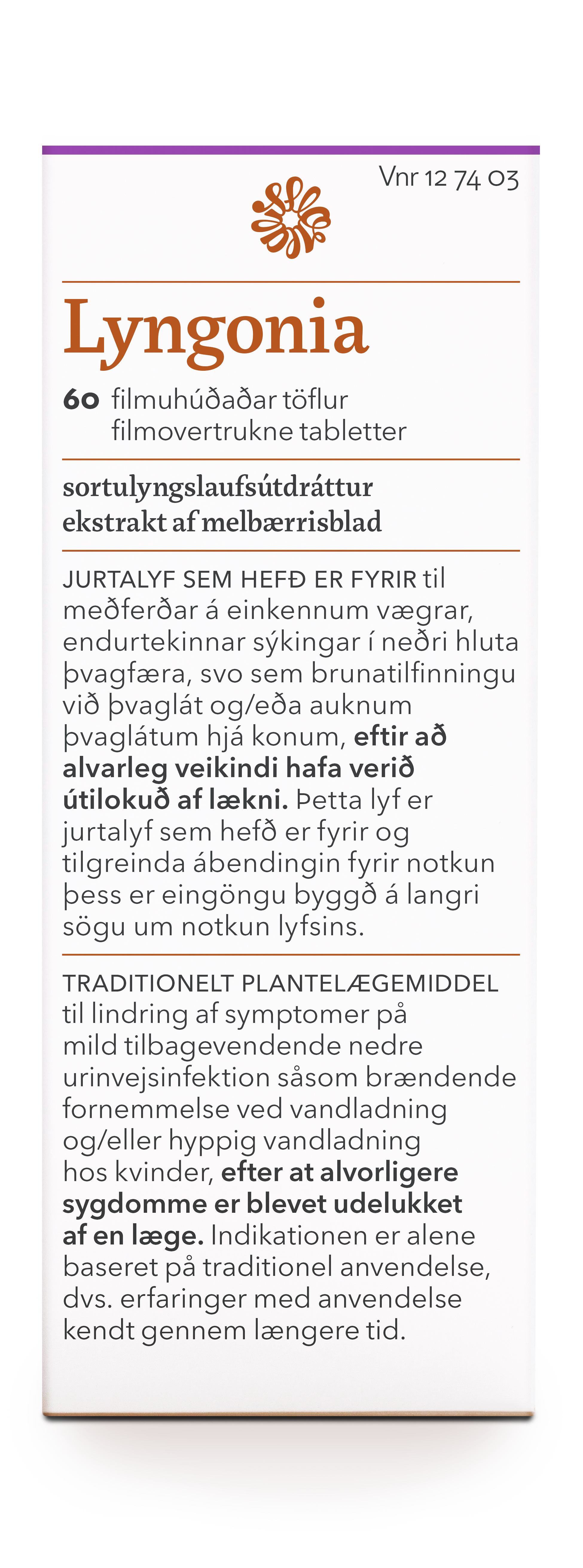 Florealis Lyngonia við vægum þvagfærasýkingum hjá konum 60 töflur.