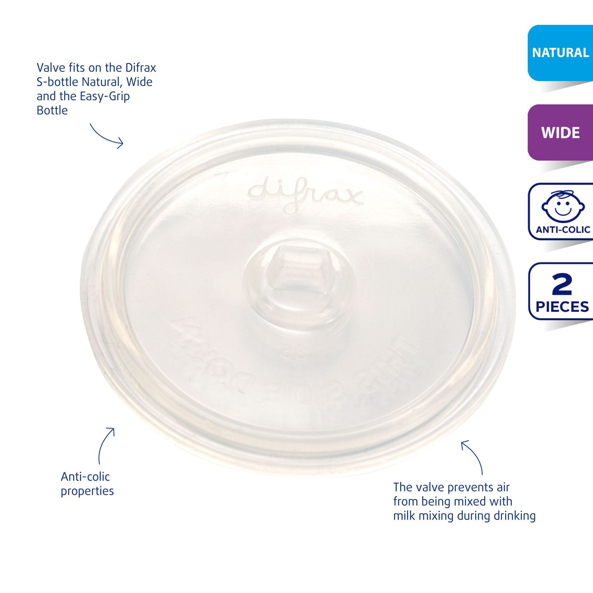 Difrax S-pela sílikonlok 2 stk. (2)