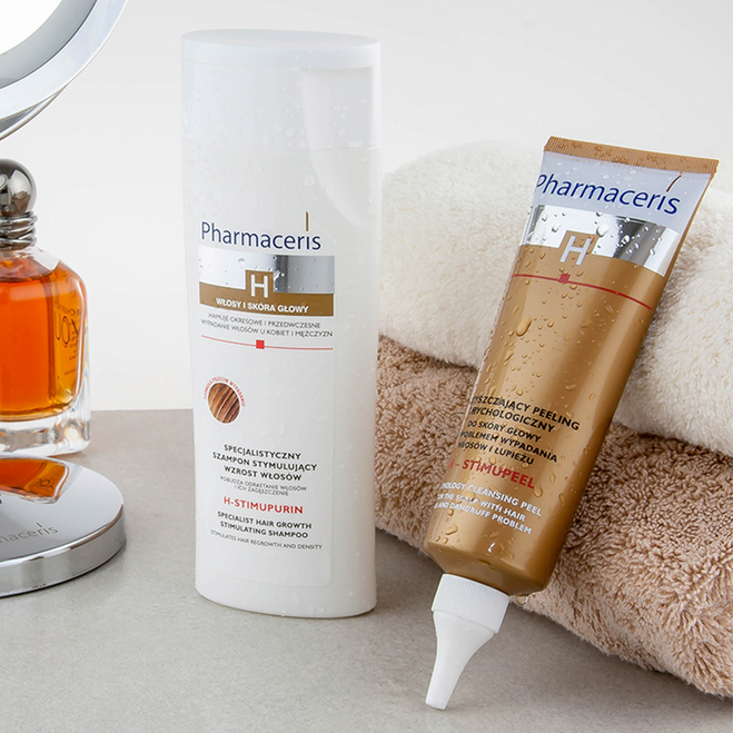 Pharmaceris H-Stimupeel Trichology hreinsimaski fyrir hársvörð 125 ml. (1)