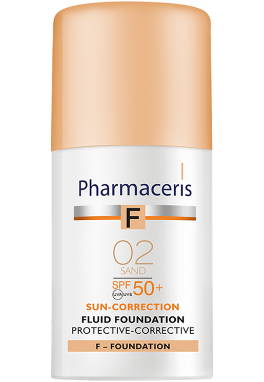 Pharmaveris F, Protective Corrective Fluid SPF50, 30 ml.  #Sand 02