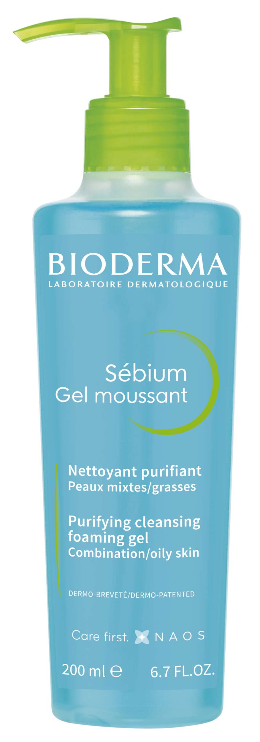 Bioderma SEBIUM GEL MOUSSANT andlits-og líkamshreinsir 200 ml.