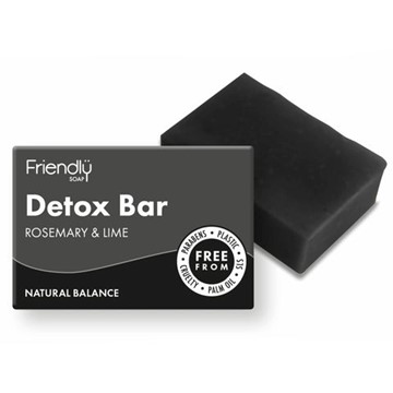 Friendly Charcoal Detox sápa fyrir andlit 95 gr.