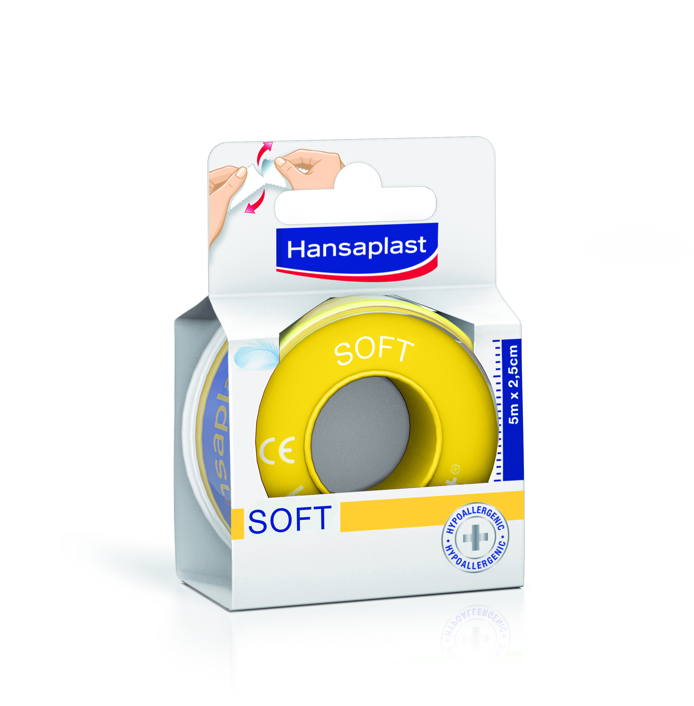 Hansaplast soft fix Hypoallergenic tape 2,5cm