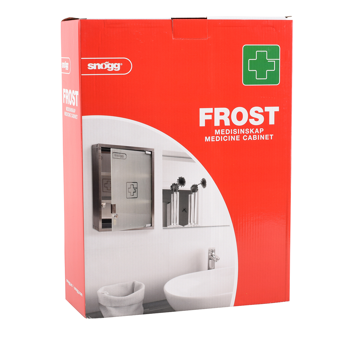 Snögg lyfjaskápur Frost glerhurð með tveimur lyklum (3)