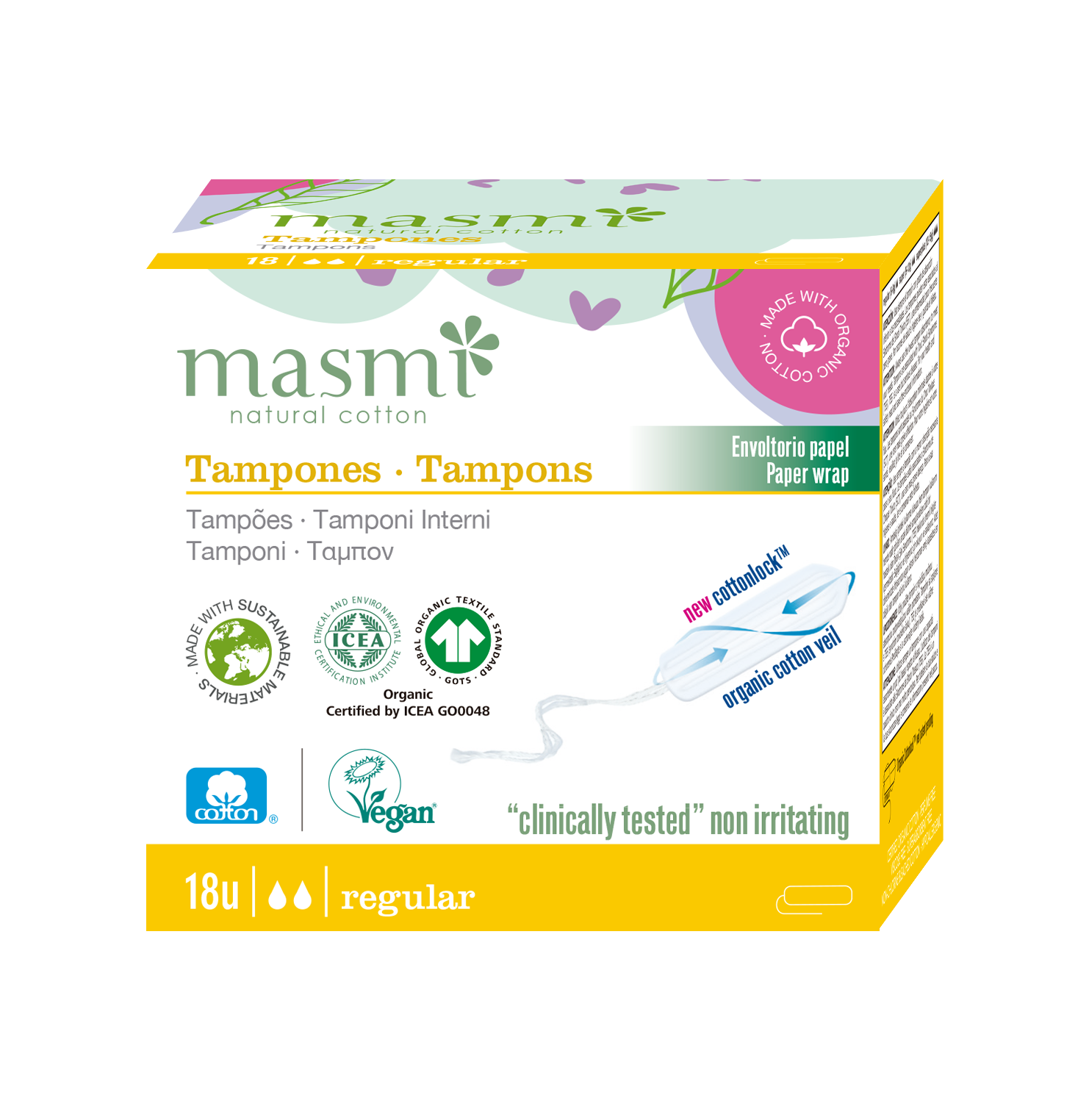 Masmi túrtappar regular 18 stk.