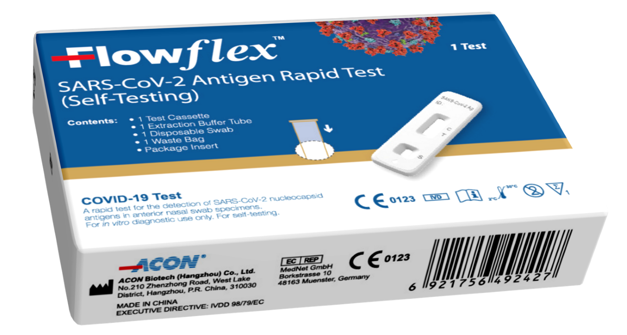 Covid19 sjálfspróf Flowflex 1 stk. (1)