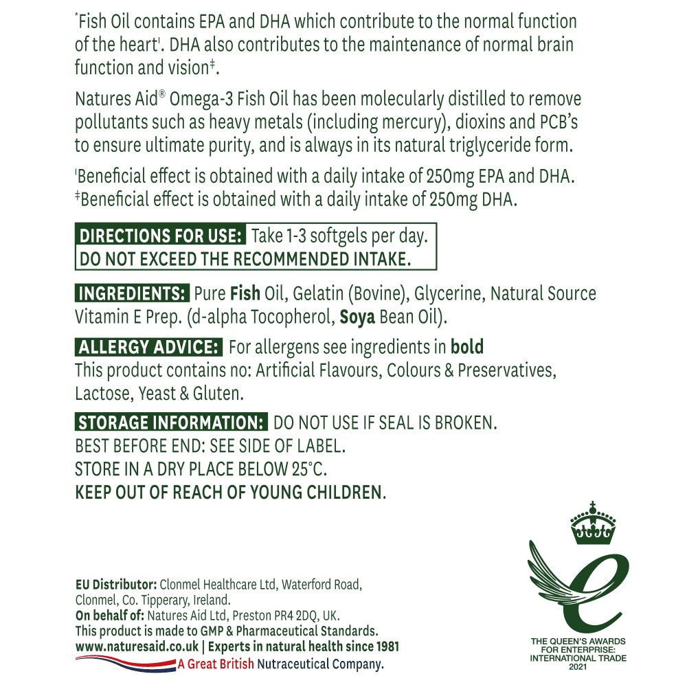 Natures Aid Fish Oil 1000mg 180 hylki (1)