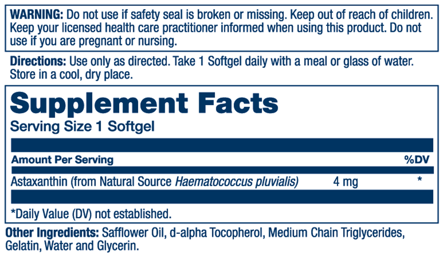 Solaray Astaxanthin 4mg 60 stk. (2)