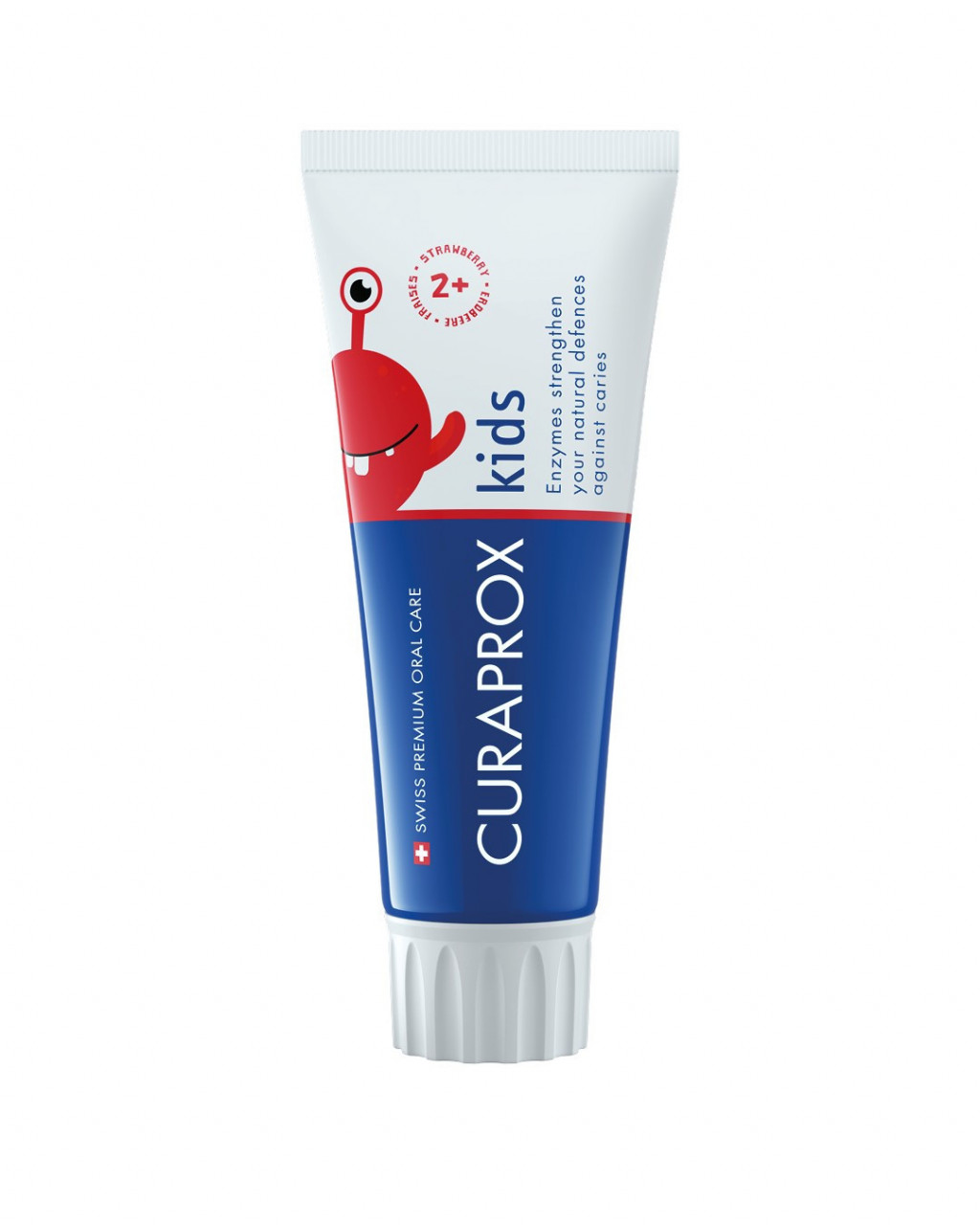 Curaprox Kids tannkrem jarðaberja 60 ml.