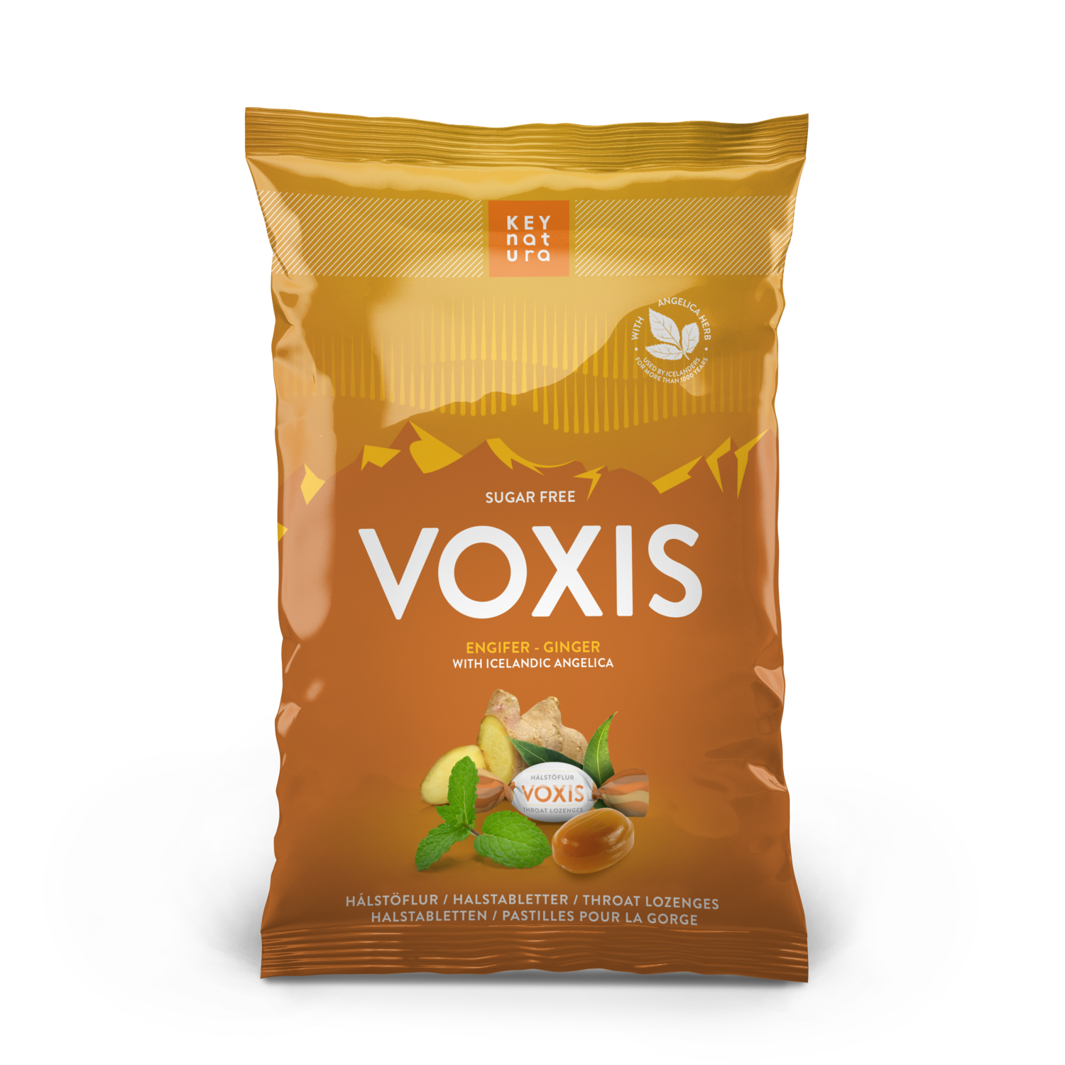 Saga Natura Voxis hálstöflur Engifer sykurlaus