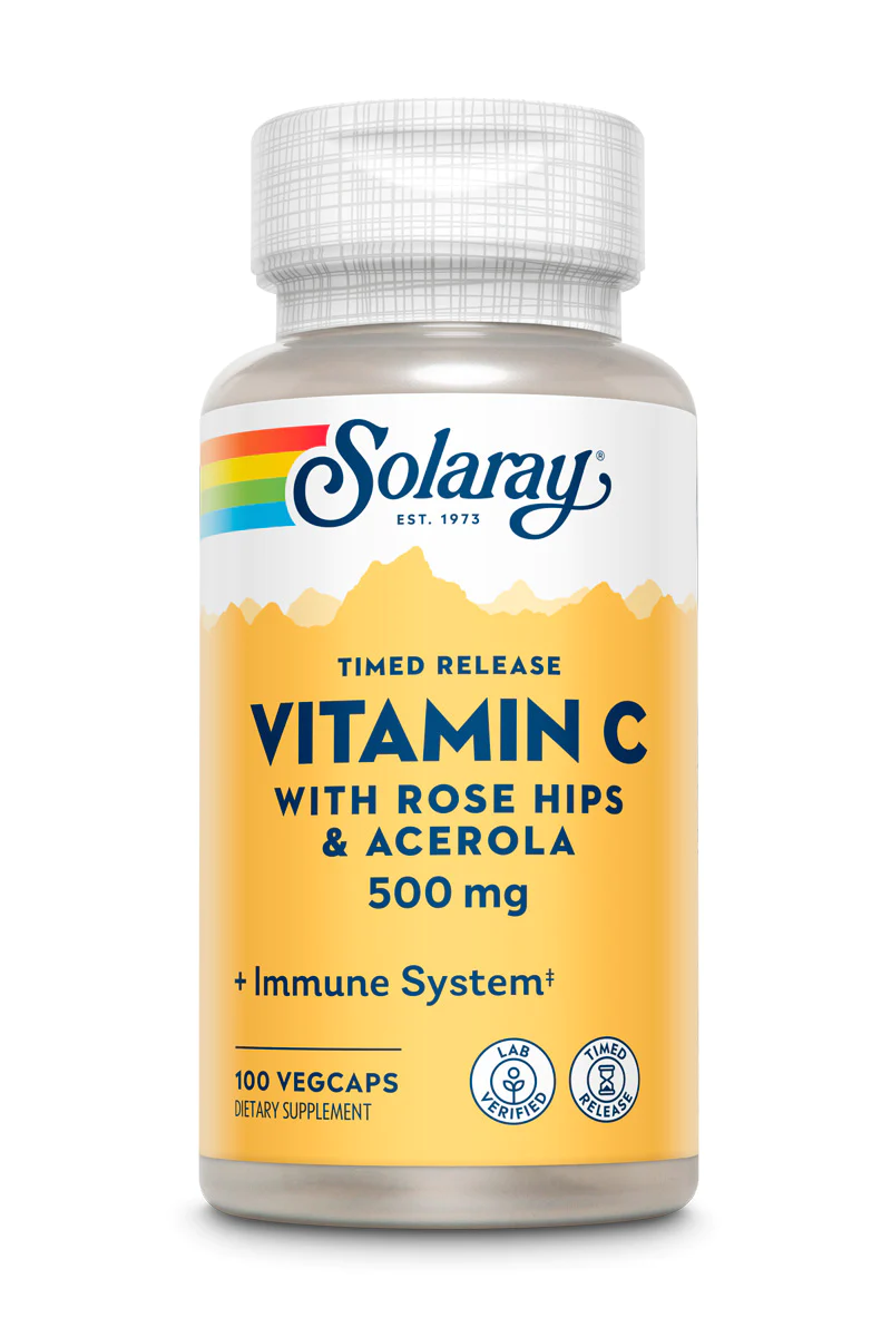Solaray C-1000 með Rose Hips 500 mg 100 hylki